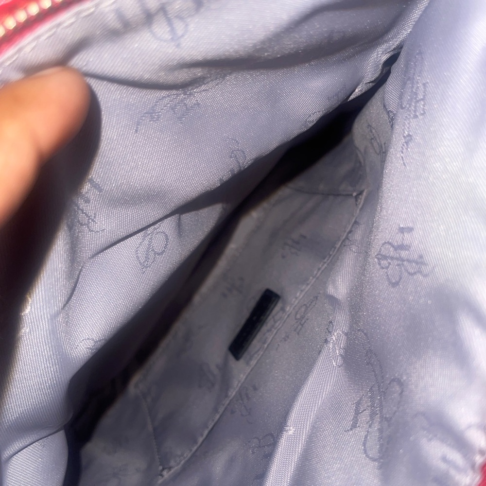 Colehaan Vibrant Red Leather fold over  Clutch - Picture 10 of 14